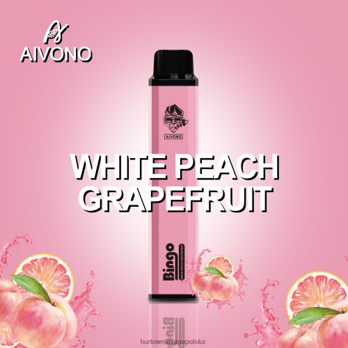 grejpfrut z białą brzoskwinią