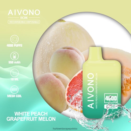 melon grejpfrutowo-biały brzoskwiniowy
