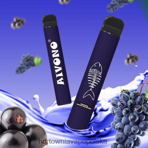 Vape Shop Warszawa - Aivono AIM FISHBONE 600 winogronowa czarna porzeczka VB00FF284
