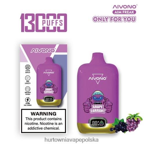 Hurtownia Vape Polska - Aivono AIM FREAK 13000 porzeczka winogronowa VB00FF251