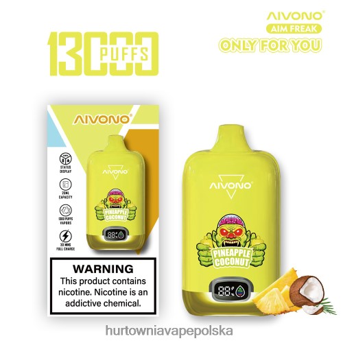 ananas, kokos