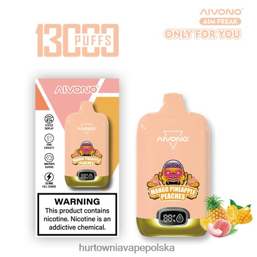 mango, ananas, brzoskwinie