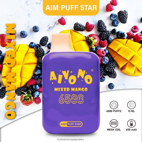 Vape Shop Kraków - Aivono AIM PUFF STAR 6500 mieszane mango VB00FF296