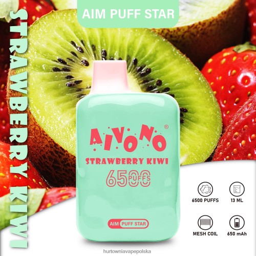 Vape Shop Warszawa - Aivono AIM PUFF STAR 6500 kiwi truskawkowe VB00FF294