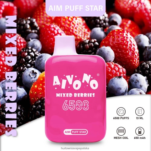 Wapować Kupic - Aivono AIM PUFF STAR 6500 mieszane jagody VB00FF290