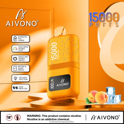 Hurtownia Vape W Polsce - Aivono AIM magic 15000 lód brzoskwiniowy VB00FF59
