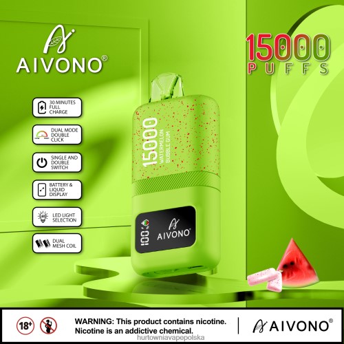 Vape Shop Lublin - Aivono AIM magic 15000 guma balonowa arbuzowa VB00FF65