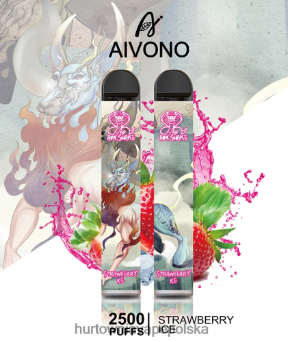 Hurtownia Vape W Polsce - Aivono AIM SNAKE 2500 lód truskawkowy VB00FF319