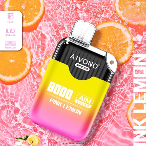 Hurtownia Vape Polska - Aivono AIM CLEAR 8000 różowa cytryna VB00FF211