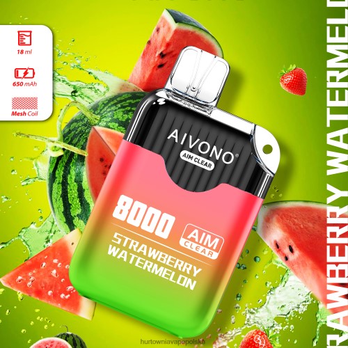 Vape Shop Białystok - Aivono AIM CLEAR 8000 arbuz truskawkowy VB00FF208