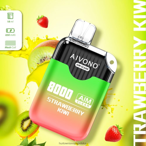 Wapować Kupic - Aivono AIM CLEAR 8000 kiwi truskawkowe VB00FF210