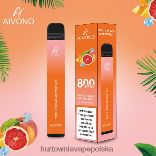 grejpfrut z białą brzoskwinią