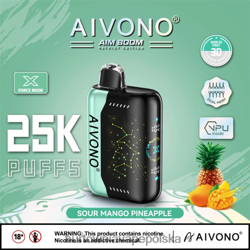 kwaśny ananas mango