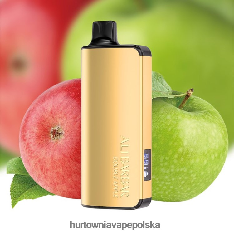 Vape Shop Wrocław - Alibarbar Ingot 20000 jednorazowych waporyzatorów podwójne jabłko 00000047
