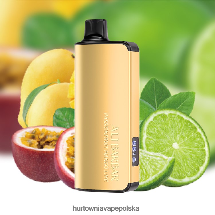 Hurtownia Vape PL - Alibarbar Ingot 9000 jednorazowych waporyzatorów marakuja, mango, limonka 00000022