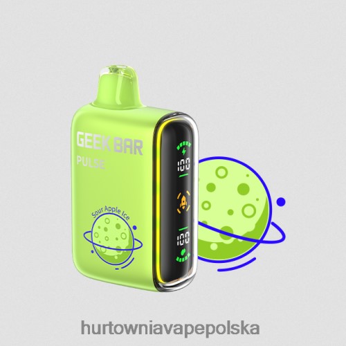 Vape Shop Lublin - kwaśny lód jabłkowy VPNZX85 GEEK BAR Pulse edycja planet 7500 zaciągnięć/15000 zaciągnięć
