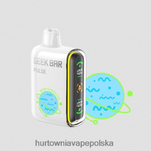 Vape Tech Poland - biały żelkowy lód VPNZX83 GEEK BAR Pulse edycja planet 7500 zaciągnięć/15000 zaciągnięć