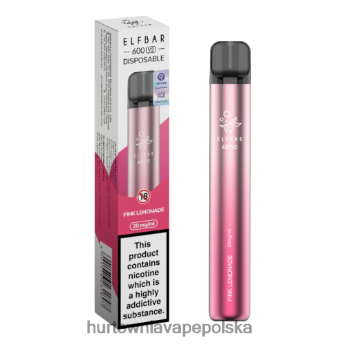 Hurtownia Vape PL - różowa lemoniada VPNZX292 ELFBAR 600V2 20 mg