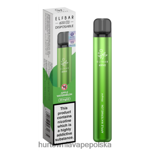 Hurtownia Vape Polska - arbuz jabłkowy VPNZX271 ELFBAR 600V2 20 mg