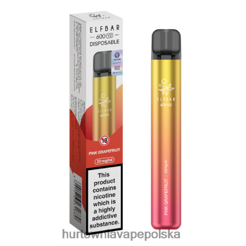 Hurtownia Vape Polska - różowy grejpfrut VPNZX291 ELFBAR 600V2 20 mg