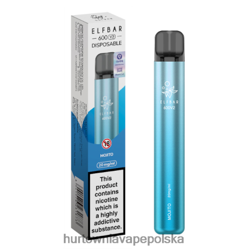 Hurtownia Vape W Polsce - Mojito VPNZX289 ELFBAR 600V2 20 mg
