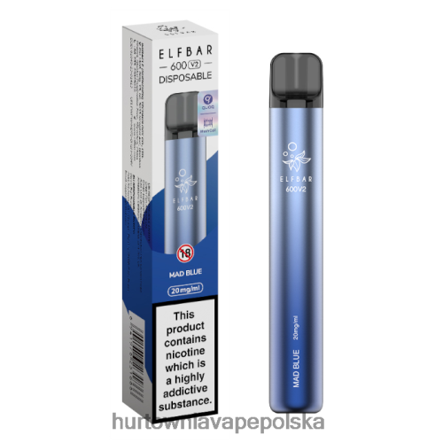 Vape Shop Białystok - szalony niebieski VPNZX288 ELFBAR 600V2 20 mg