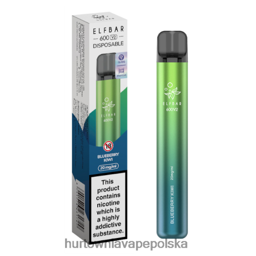 Vape Shop Kraków - kiwi jagodowe VPNZX276 ELFBAR 600V2 20 mg