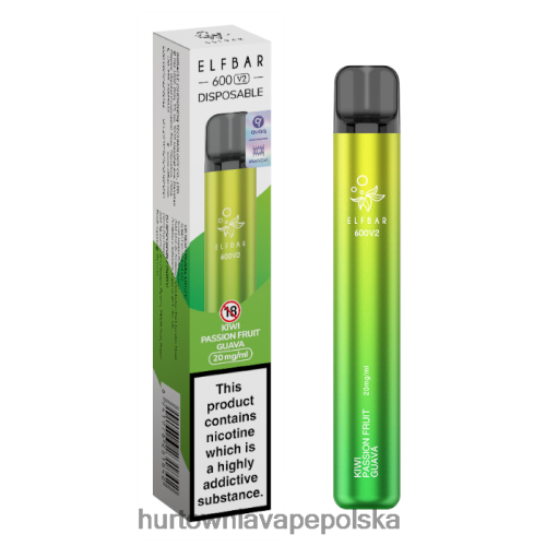 Vape Shop Kraków - kiwi, marakuja, gujawa VPNZX286 ELFBAR 600V2 20 mg