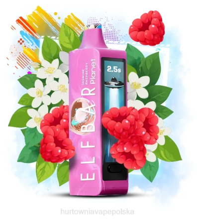 Hurtownia Vape W Polsce - Elf Bar Planet 25000 jaśmin malina 6J2T19