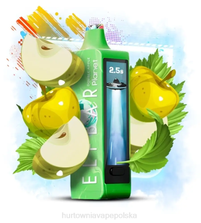 Vape Shop Warszawa - Elf Bar Planet 25000 podwójne jabłko 6J2T14