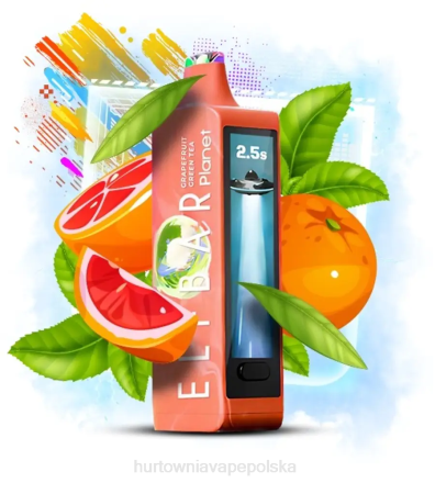 Vape Shop Wrocław - Elf Bar Planet 25000 zielona herbata grejpfrutowa 6J2T17