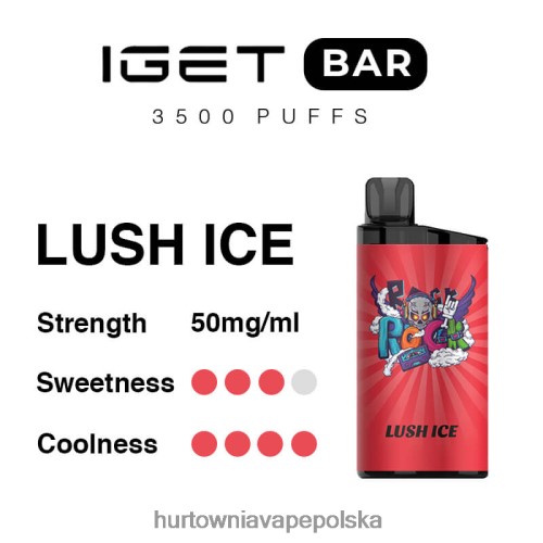 Vape Tech Poland - bujny lód VPNZX93 IGET BAR 3500 5% nikotyny