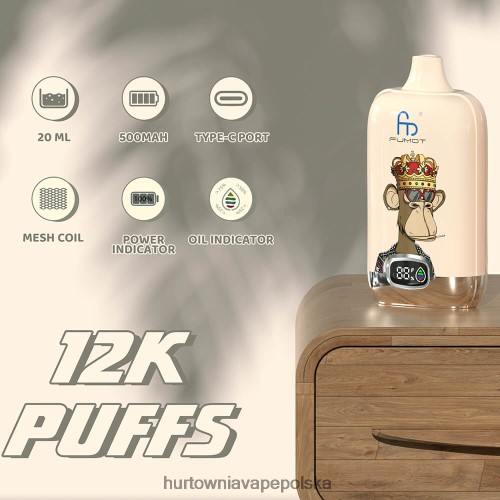 Vape Shop Warszawa - jednorazowe VPNZX4 Fumot Tornado Digital Box 12000