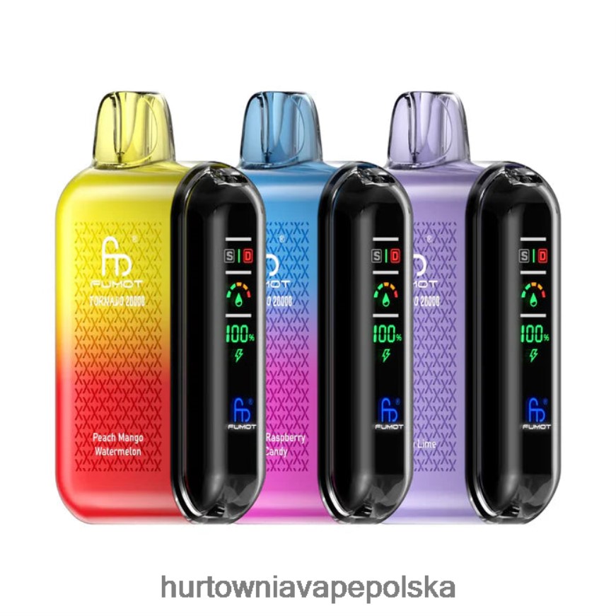 Vape Shop Wrocław - Fumot Tornado 20000 jednorazowych waporyzatorów ekskluzywny 46PH2X17