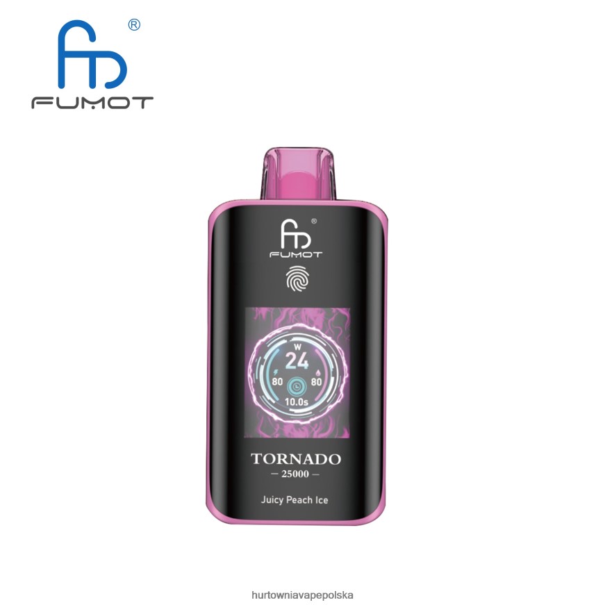 Vape Shop Wrocław - Fumot Tornado 25000 jednorazowych waporyzatorów soczysty lód brzoskwiniowy 46PH2X7