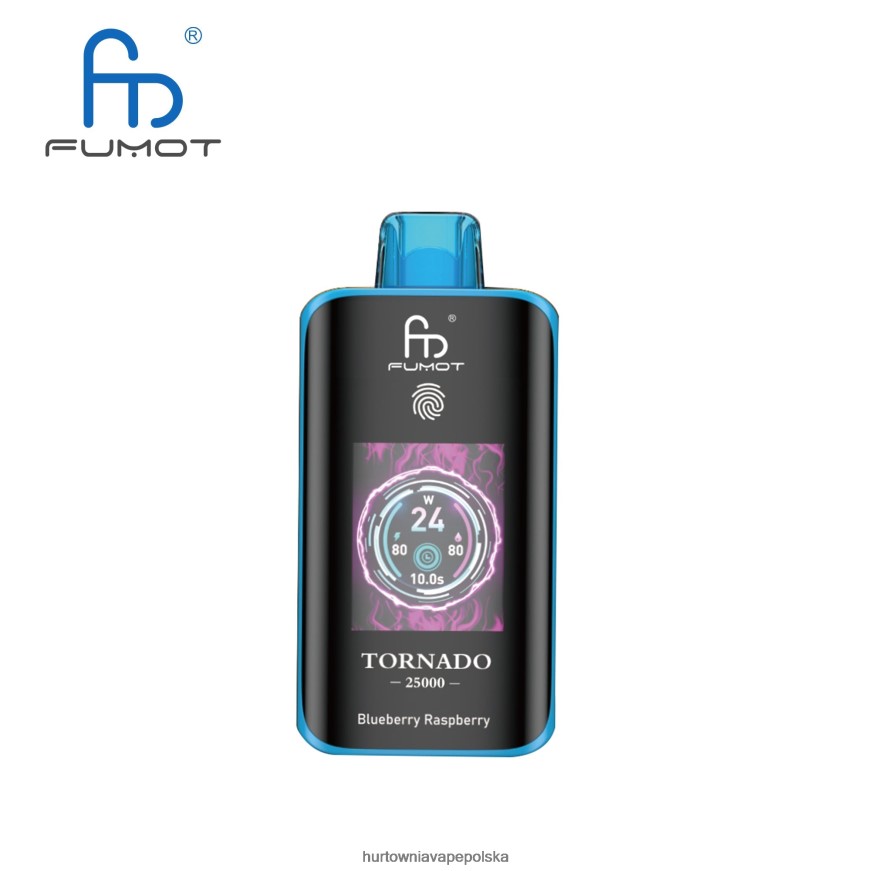 Vape Tech Poland - Fumot Tornado 25000 jednorazowych waporyzatorów jagoda malina 46PH2X3