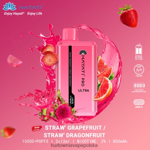 Hurtownia Vape Polska - truskawkowy grejpfrut/truskawkowy smok VPNZX231 Hayati Pro Ultra