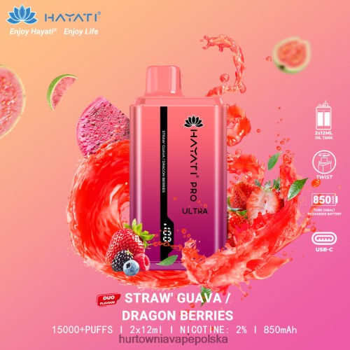 Hurtownia Vape W Polsce - truskawkowa gujawa/smocze jagody VPNZX229 Hayati Pro Ultra