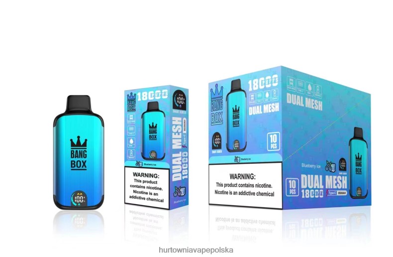 Hurtownia Vape PL - Bang Box 18 000 zaciągnięć lód jagodowy J66LVB90