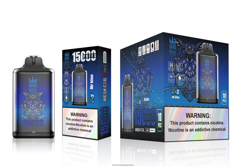 Hurtownia Vape Polska - Bang Box s1-15000 zaciągnięć pan niebieski J66LVB109