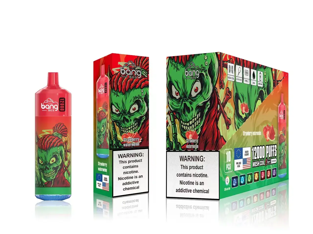 Hurtownia Vape Polska - arbuz truskawkowy VPNZX121 Bang Box 12 000 zaciągnięć