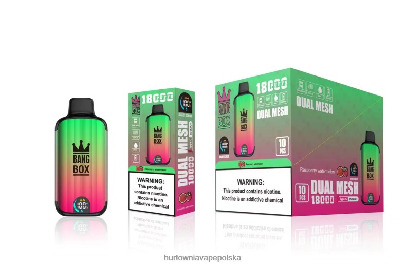 Hurtownia Vape W Polsce - Bang Box 18 000 zaciągnięć arbuz malinowy J66LVB97