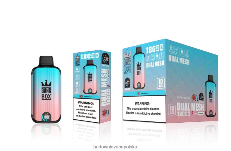 Vape Shop Białystok - Bang Box 18 000 zaciągnięć lód arbuzowy J66LVB96