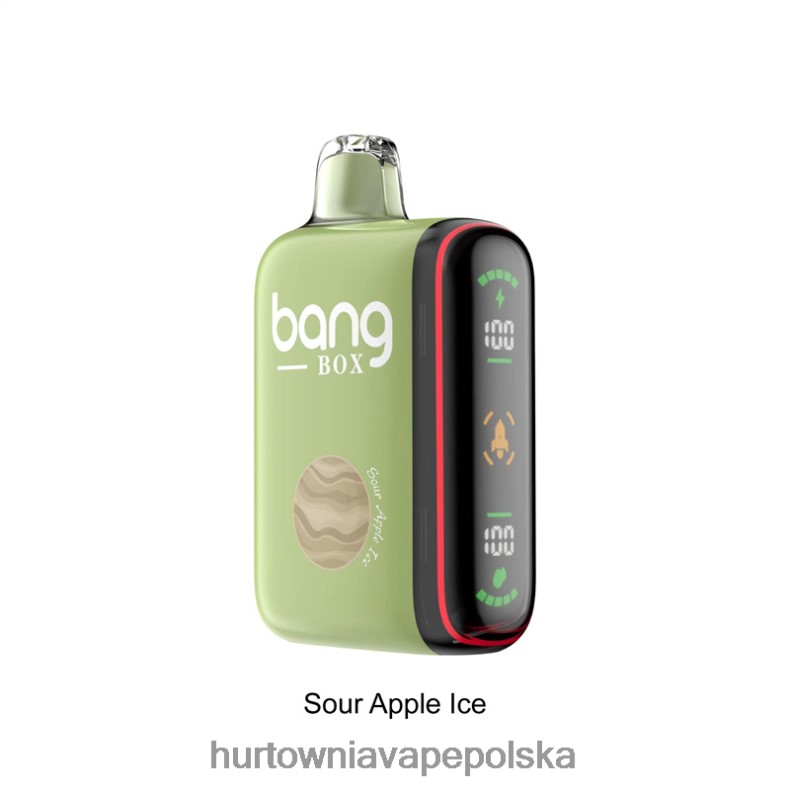 Vape Shop Białystok - Bang Box Inteligentny wyświetlacz mocy 9000-18000 zaciągnięć kwaśny lód jabłkowy J66LVB28
