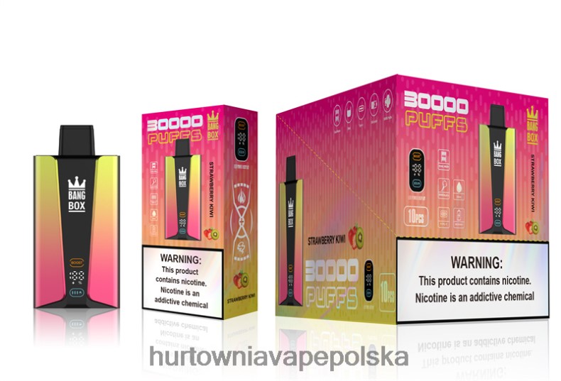 Vape Shop Kraków - Bang Box Inteligentny ekran o pojemności 30 000 zaciągnięć kiwi truskawkowe J66LVB74