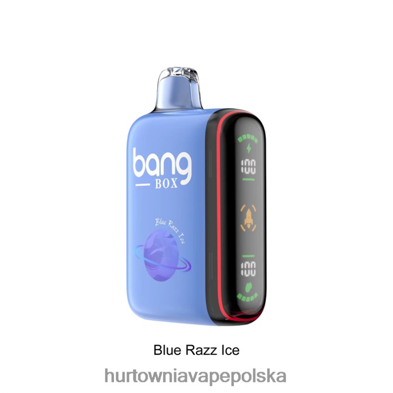 Vape Shop Kraków - Bang Box Inteligentny wyświetlacz mocy 9000-18000 zaciągnięć niebieski razz lód J66LVB26