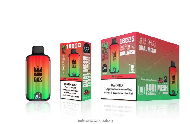 Wapować Kupic - Bang Box 18 000 zaciągnięć arbuz truskawkowy J66LVB88