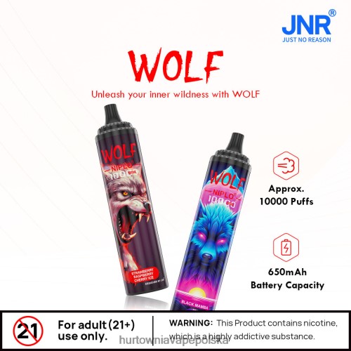 Hurtownia Vape PL - lód brzoskwiniowy VPNZX102 JNR WOLF NIPLO