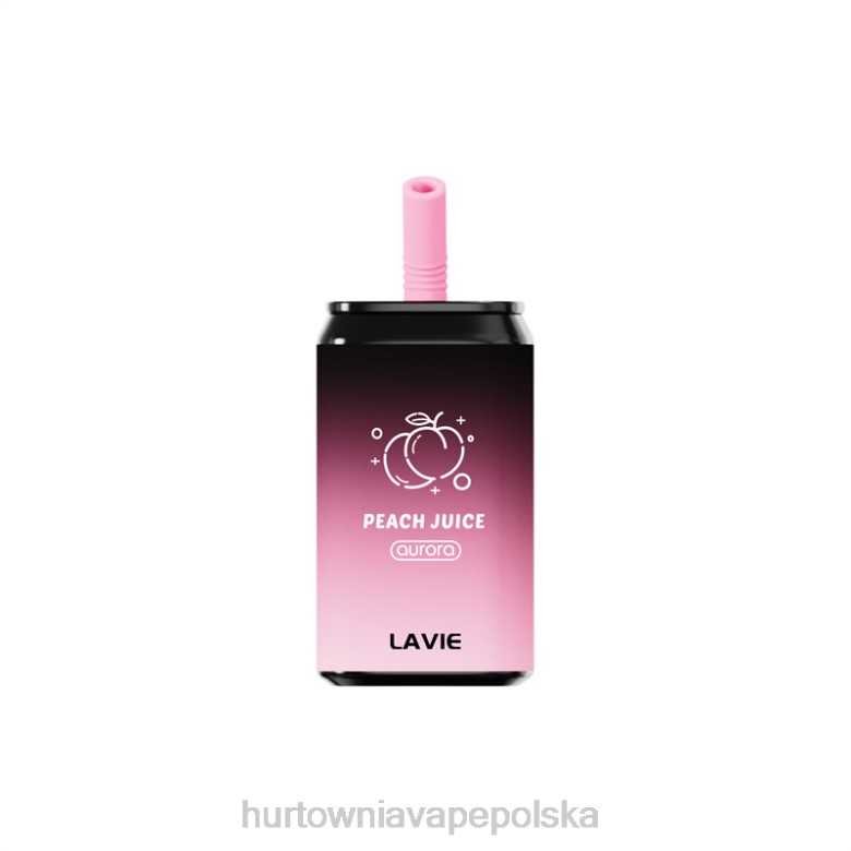 Vape Shop Warszawa - LAVIE Aurora 11 000 zaciągnięć 8R2Z144 sok brzoskwiniowy