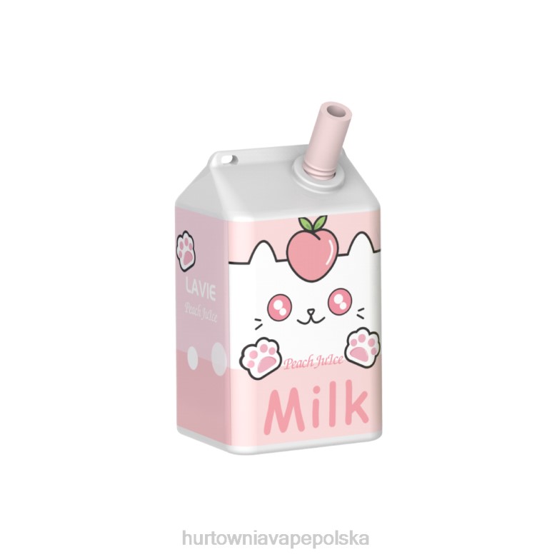 Hurtownia Vape W Polsce - LAVIE MILK 7000 zaciągnięć 8R2Z179 sok brzoskwiniowy